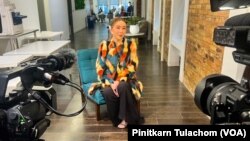 Anne Jakrajutatip, a Thai transgender businessperson who owns Miss Universe Organization, gives an exclusive interview with VOA Thai in New York City. Jan 18, 2023.