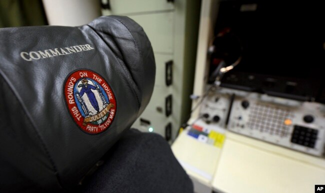A chair in an underground nuclear missile control room. (AP Photo/Charlie Riedel, File)