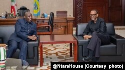 Inyuma y'inama Prezida Evariste Ndayishimiye yakiriye mugenzi w'u Rwanda Paul Kagame mu biganiro