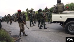 FILE: DRC soldiers engaged in the fight against the insurgent M23 group and others including the Allied Democratic Forces. Taken Feb. 9, 2023