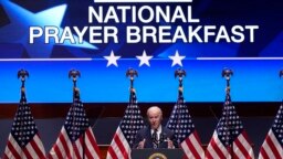Predsjednik Joe Biden govori na Nacionalnom molitvenom doručku, 3. februar 2022. (Foto: AP/Patrick Semansky) 