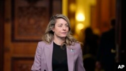 FILE - Canada's Foreign Minister Melanie Joly