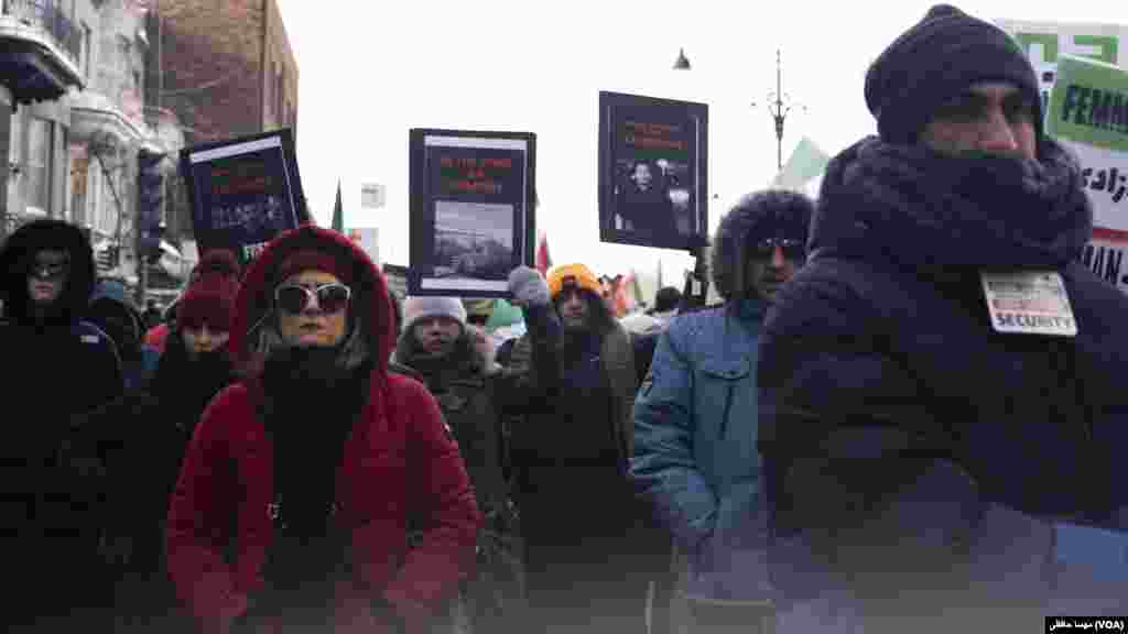 تجمع و تظاهرات اعتراضی ایرانیان در مونترال، کانادا - شنبه ۱۵ بهمن