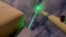 The Laser Lightning Rod, an experimental lightning protection device that diverts the path of lightning bolts using a high-power laser, is seen in action at the top of Mount Santis in Switzerland in this undated photograph. (TRUMPF/Martin Stollberg/Handout via Reuters)