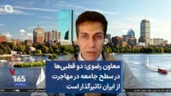 معاون رضوی: دو قطبی‌ها در سطح جامعه در مهاجرت از ایران تاثیرگذار است