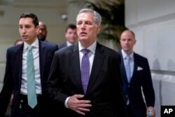 FILE - Speaker of the House Kevin McCarthy arrives at the Capitol in Washington, Jan. 31, 2023.