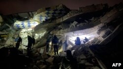 تصویر خسارت‌هایی که زلزله در سوریه به بار آورد.