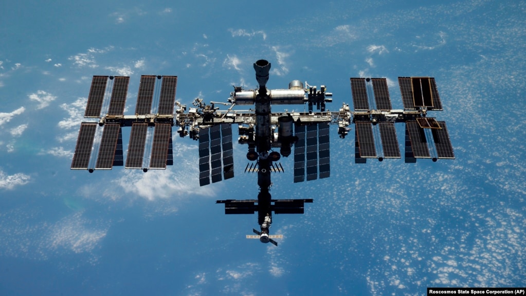 资料照：Roscosmos 国家航天公司发布未注明日期的照片显示国际空间站。(photo:VOA)