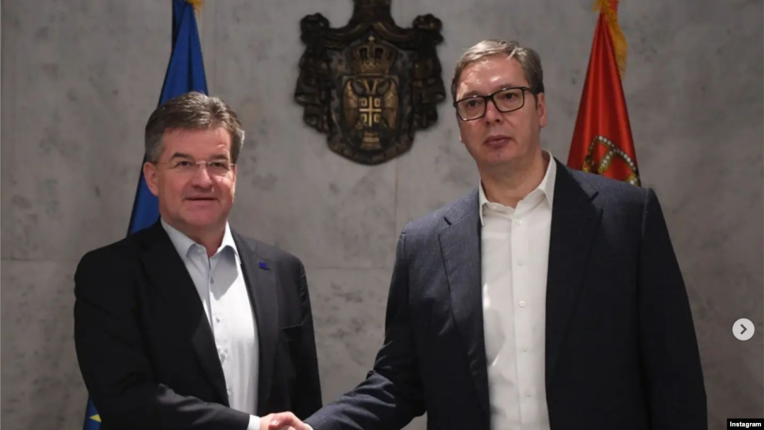 Miroslav Lajčak i Aleksandar Vučić u Beogradu(Foto: Instagram/@buducnostsrbijeav)