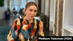 Anne Jakrajutatip, a Thai transgender businessperson who owns Miss Universe Organization, gives an exclusive interview with VOA Thai in New York, Jan 18, 2023.