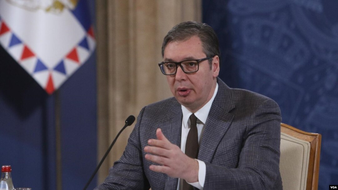 Konferencija za medije predsednika Srbije Aleksandra Vučića (Foto: Fonet)