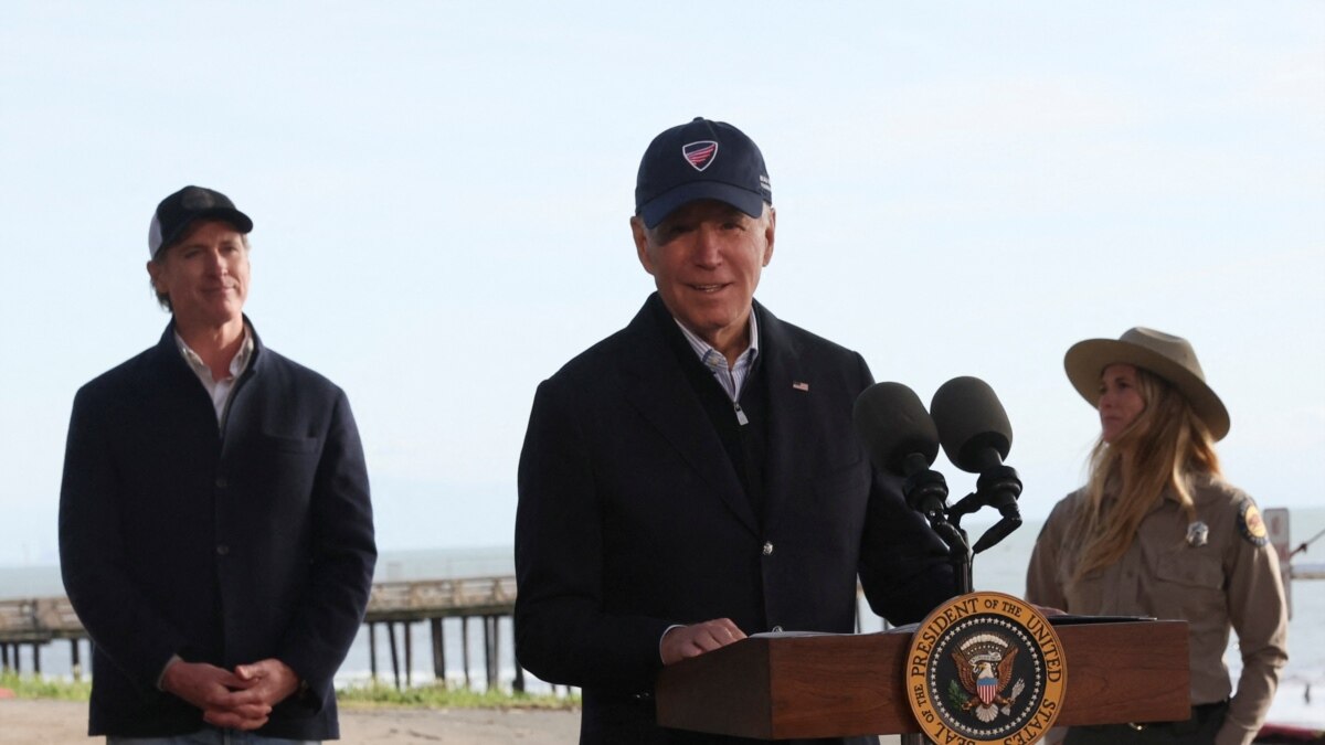 拜登察看加州风暴灾情，承诺提供帮助