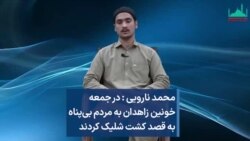 محمد نارویی : در جمعه خونین زاهدان به مردم بی‌پناه به قصد کشت شلیک کردند