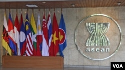 Gedung Sekretariat ASEAN di Jakarta, 3 Februari 2023. (Foto: VOA/Indra Yoga)