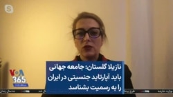 نازیلا گلستان: جامعه جهانی باید آپارتاید جنسیتی در ایران را به رسمیت بشناسد