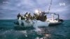 美海軍公佈首批打撈中國氣球殘骸照片