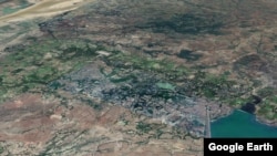 Google Earth ဂြိုဟ်တုက တွေ့မြင်ရတဲ့ ဆားလင်းကြီးမြို့နဲ့ အနီးတဝိုက်နေရာများ (ဇန်နဝါရီ ၁၇၊ ၂၀၂၃)