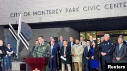 Los Angeles County Sheriff Robert Luna speaks at a news conference in the aftermath of a shooting that took place during a Chinese Lunar New Year celebration, in Monterey Park, California, Jan. 22, 2023.