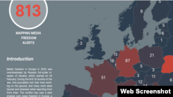 Во 2021 година, МФРР забележа 654 предупредувања за напади врз новинари, иако мора да се истакне дека Украина и Молдавија беа вклучени само во 2022-ра, бидејќи не беа земји - кандидати претходната година.