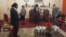 Justice Priscilla Chigumba of ZEC handing over the Revise Preliminary Delimitation Report to President Emmerson Mnangagwa