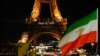 March in France, Eiffel Tower Display Back Iran's Activists