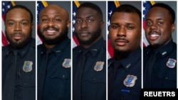 Policajci (slijeva nadesno): Demetrius Haley, Desmond Mills, Jr., Emmitt Martin III, Justin Smith i Tadarrius Bean.