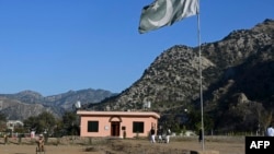 The Darra Adam Khel Library building is pictured in Darra Adamkhel town, 35 kilometers south of Peshawar, Pakistan, Jan. 4, 2023. 