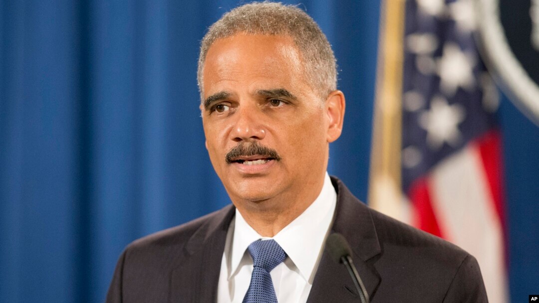 Jaksa Agung Eric Holder mengumumkan penyelidikan Pemerintah Federal terhadap kepolisian Ferguson, Missouri (4/9). 