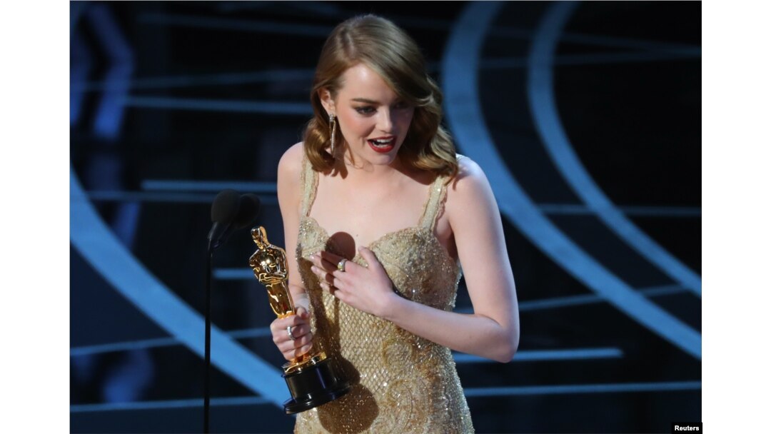 Emma Stone phát biểu nhận giải Nữ diễn viên chính xuất sắc nhất cho phim 'La La Land.'
