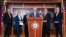 Republican Sen. Rob Portman speaks during a news conference after the Senate passed a bill to reform the U.S. Postal Service, on Capitol Hill, in Washington, March 8, 2022.