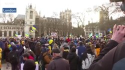 Protest u Londonu protiv ruske invazije