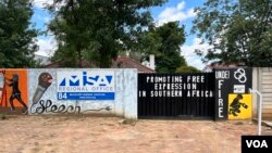 The Media Institute for Southern Africa calls on the Zimbabwe government, Feb. 27, 2022, to ensure peace ahead of March 26 elections, following opposition rallies that have been marred by violence. (Columbus Mavhunga/VOA) 