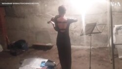 Violinist Performs in Kharkiv Bomb Shelter 