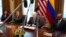 Bộ ba bộ trưởng trong nội các của Tổng thống Biden gồm Bộ trưởng Thương mại Gina Raimondo (trái), Ngoại trưởng Antony Blinken (thứ 2, bên trái) và Bộ trưởng Quốc phòng Lloyd Austin (phải) sẽ tham gia điều trần tại thượng viện Hoa Kỳ vào chiều 16/5/2023.