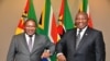 Presidente de Moçambique, Filipe Nyusi, e Presidente da África do Sul, Cyril Ramaphosa, Pretória, África do Sul, 11 Março 2022