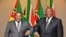 Presidente de Moçambique, Filipe Nyusi, e Presidente da África do Sul, Cyril Ramaphosa, Pretória, África do Sul, 11 Março 2022