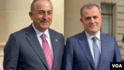 Ceyhun Bayramov and Mövlud Çavuşoğlu 