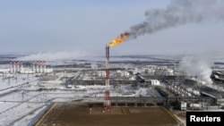 Un campo de petróleo ruso en la ciudad siberiana de Krasnoyarsk. 