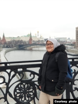 Nabila Agia, seorang mahasiswa sarjana di Universitas Teknik Sipil Moskow, telah tinggal di Rusia selama 5 tahun terakhir (dok: Nabila Agia)