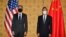 토니 블링컨 미국 국무장관(왼쪽)과 왕이 중국 외교부장이 지난해 10월 G20 정상회의가 열린 이탈리아 로마에서 회담했더.