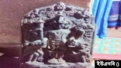 ৪০ কেজি ওজনের কষ্টি পাথরের মূর্তি। (ছবি- ইউএনবি) 
