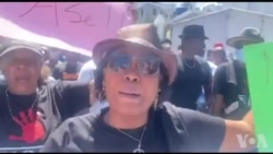 Yon gwoup meda m manifeste pou mande meyè kondisyon travay nan okazyon jounen mondyal fanm yo. Matiado Vilme