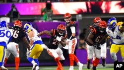 Un momento de la acción en el Super Bowl entre los Rams de Los Ángeles y los Bengals de Cincinnati el dommingo 13 de febrero de 2022.