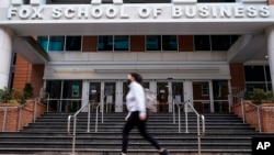 The Fox School of Business is shown on the Temple University campus in Philadelphia.