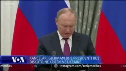 Kancelari gjerman dhe Presidenti rus diskutojnë krizën në Ukrainë