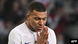 Kylian Mbappé lors d'un match entre la France et l'Afrique du Sud, France le 29 mars 2022