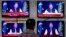 A man watches news channels broadcast a live address to the nation by Pakistan's Prime Minister Imran Khan, in Islamabad, Pakistan, March 31, 2022. 