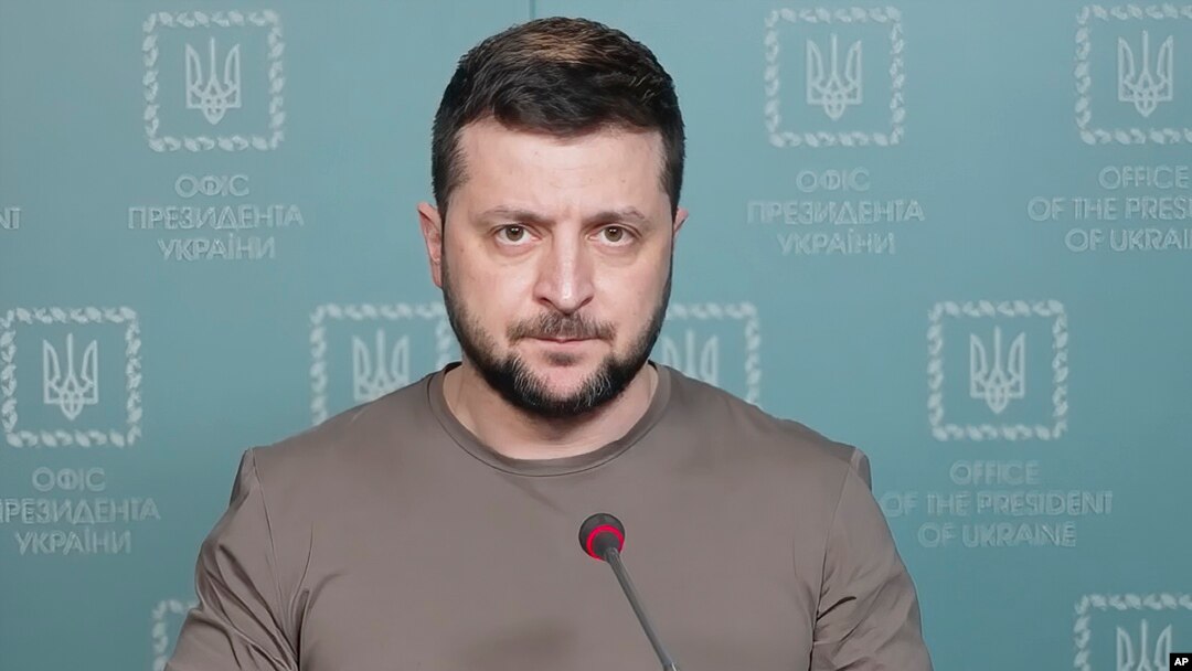 Predsednik Ukrajine Volodimir Zelenski (Foto: AP/Ukrainian Presidential Press Office)