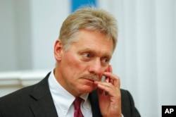 FILE - Kremlin spokesman Dmitry Peskov, Sept. 09, 2021.