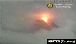 Awan Panas Guguran (APG) Merapi yang direkam BPPTKG dan meluncur sejauh 5 km. (Foto: BPPTKG)